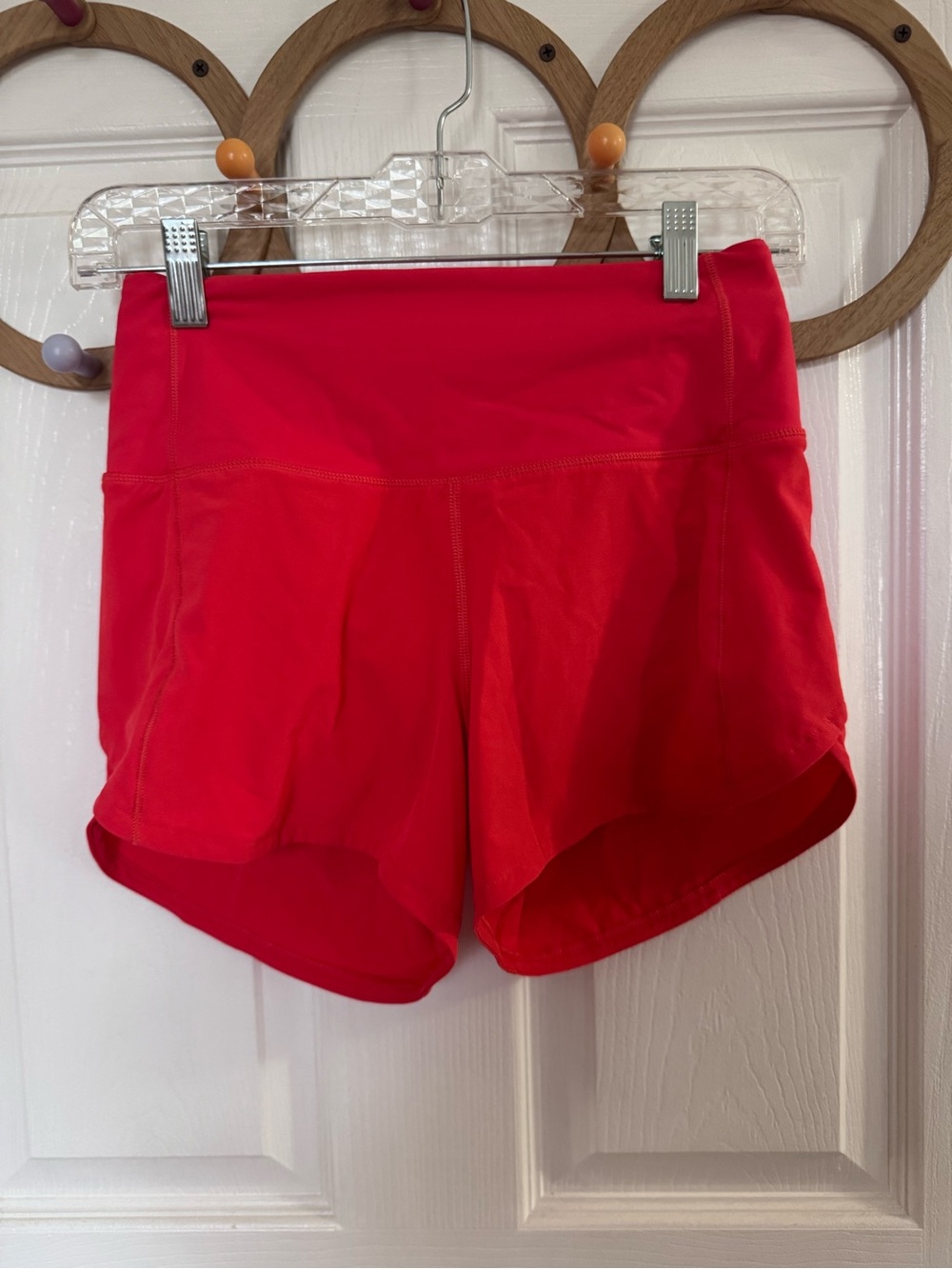 Lululemon High-Waist Women’s Athletic Shorts - Red